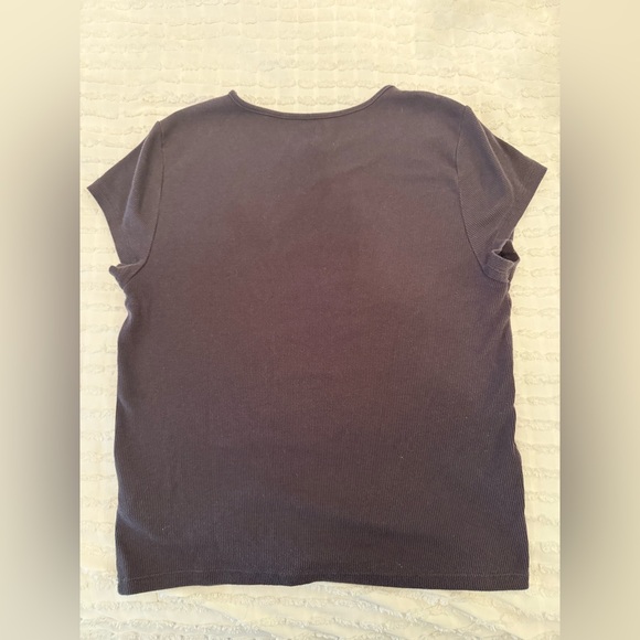 American Eagle Hey Baby Tee Grey Tiger AE 77 - Picture 3 of 4